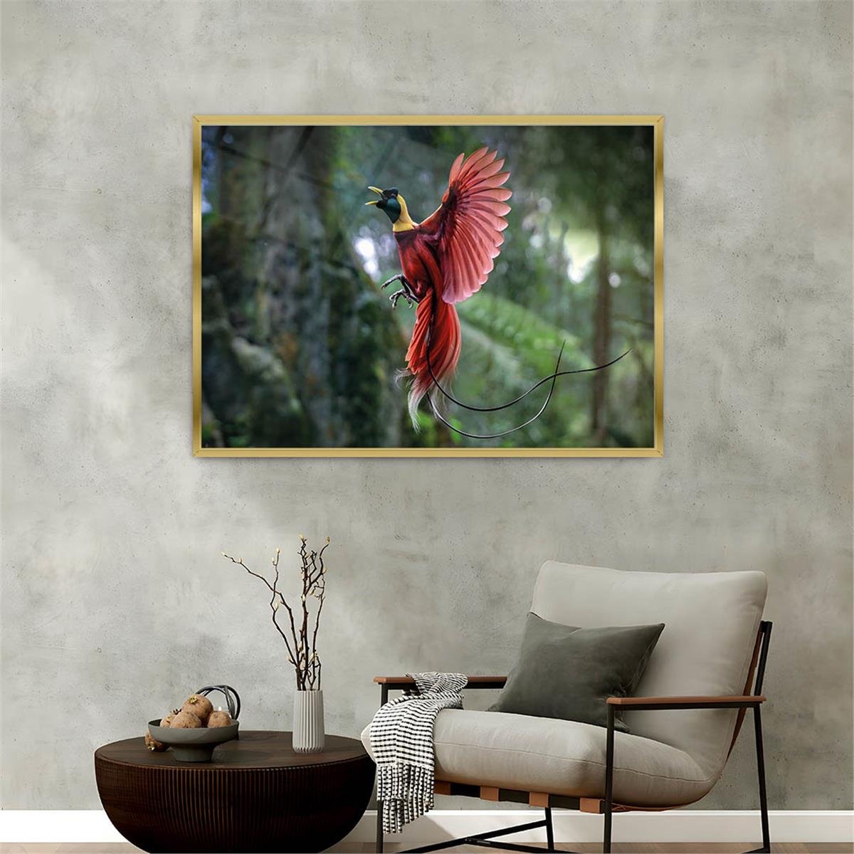 Alüminyum Çerçeveli Doğa Temalı Cam Tablo 155