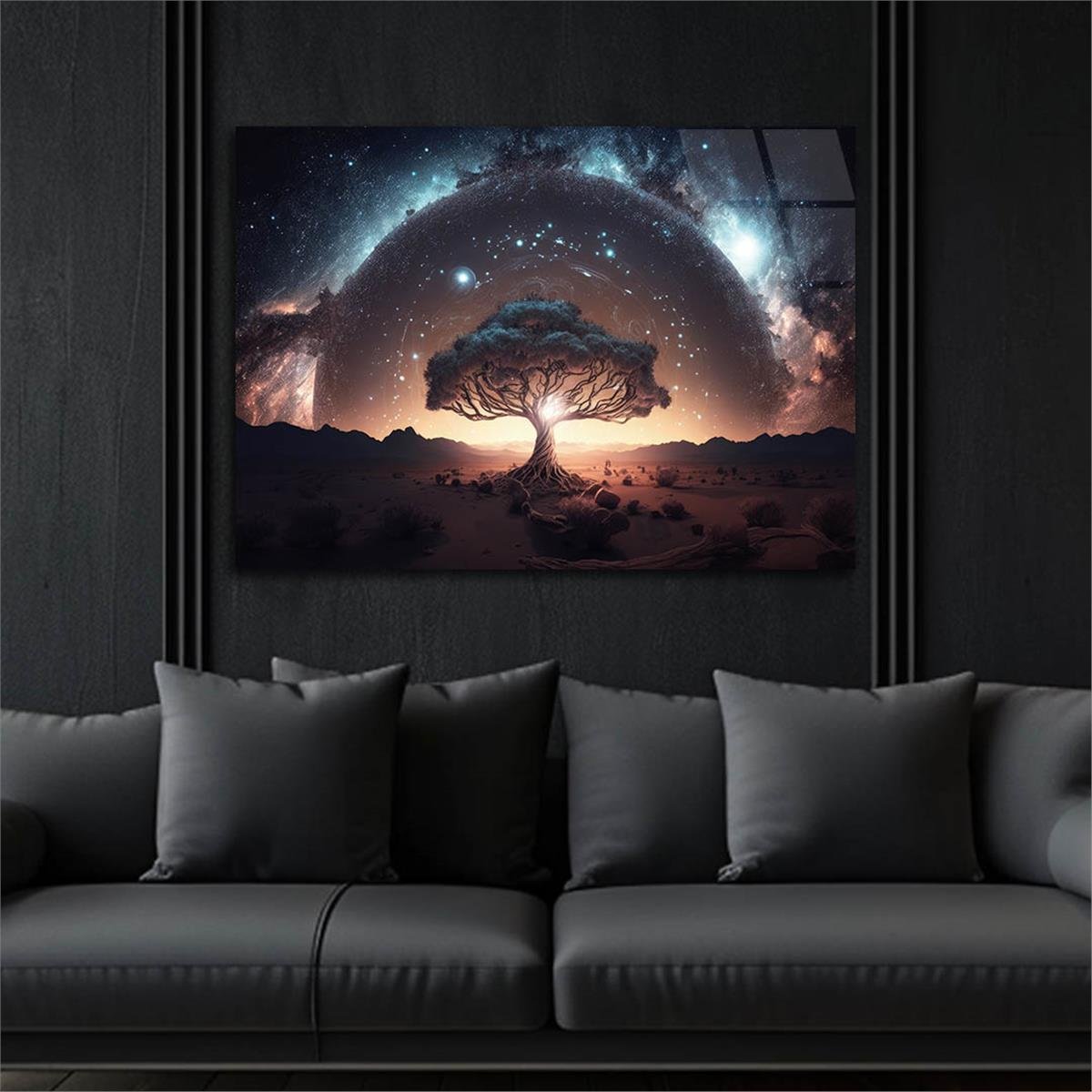 Horizontal Natured-Themed Tempered Glass Wall Art 320