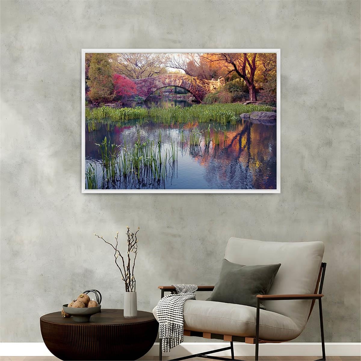 Alüminyum Çerçeveli Doğa Temalı Cam Tablo 174