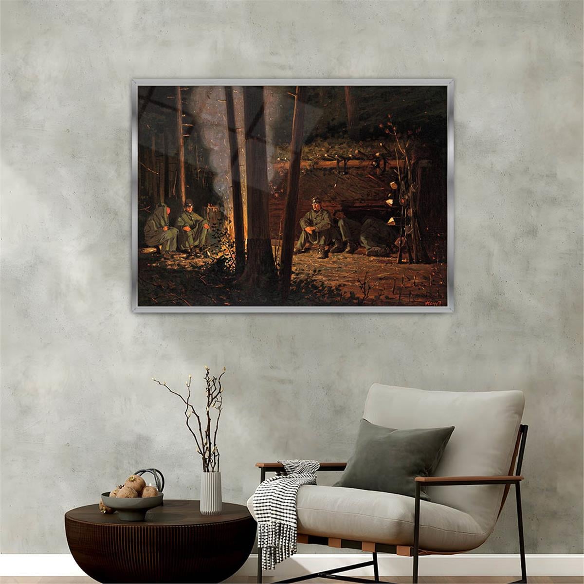 Alüminyum Çerçeveli Sanat Temalı Cam Tablo 136