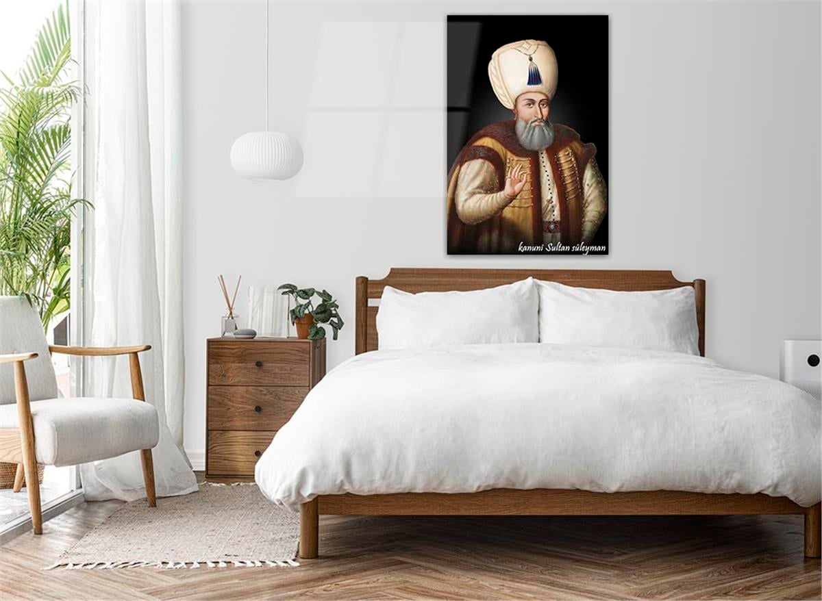 KANUNİ SULTAN SÜLEYMAN Khan Glass Wall Art