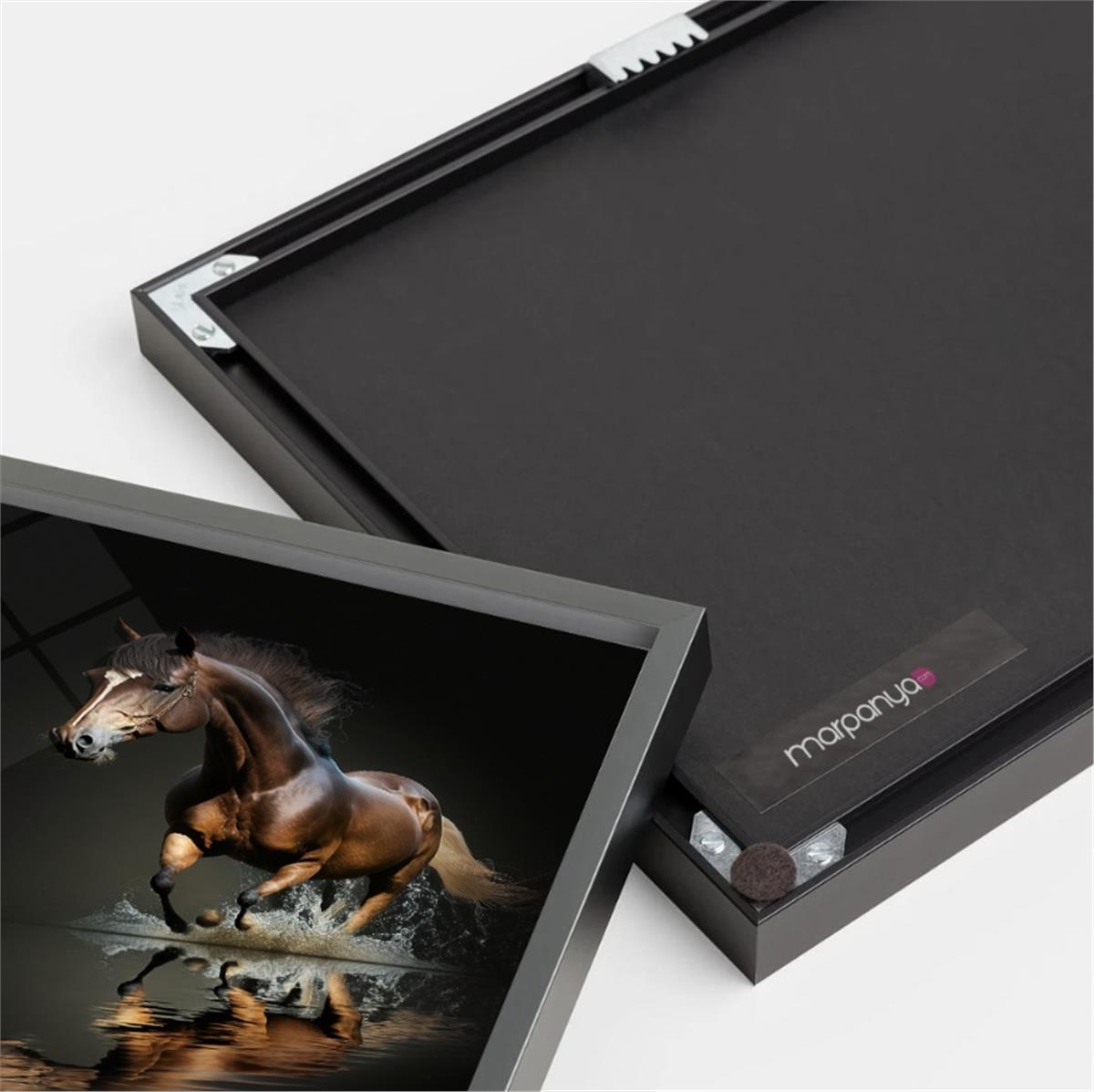 Alüminyum Çerçeveli Sanat Temalı Cam Tablo 049