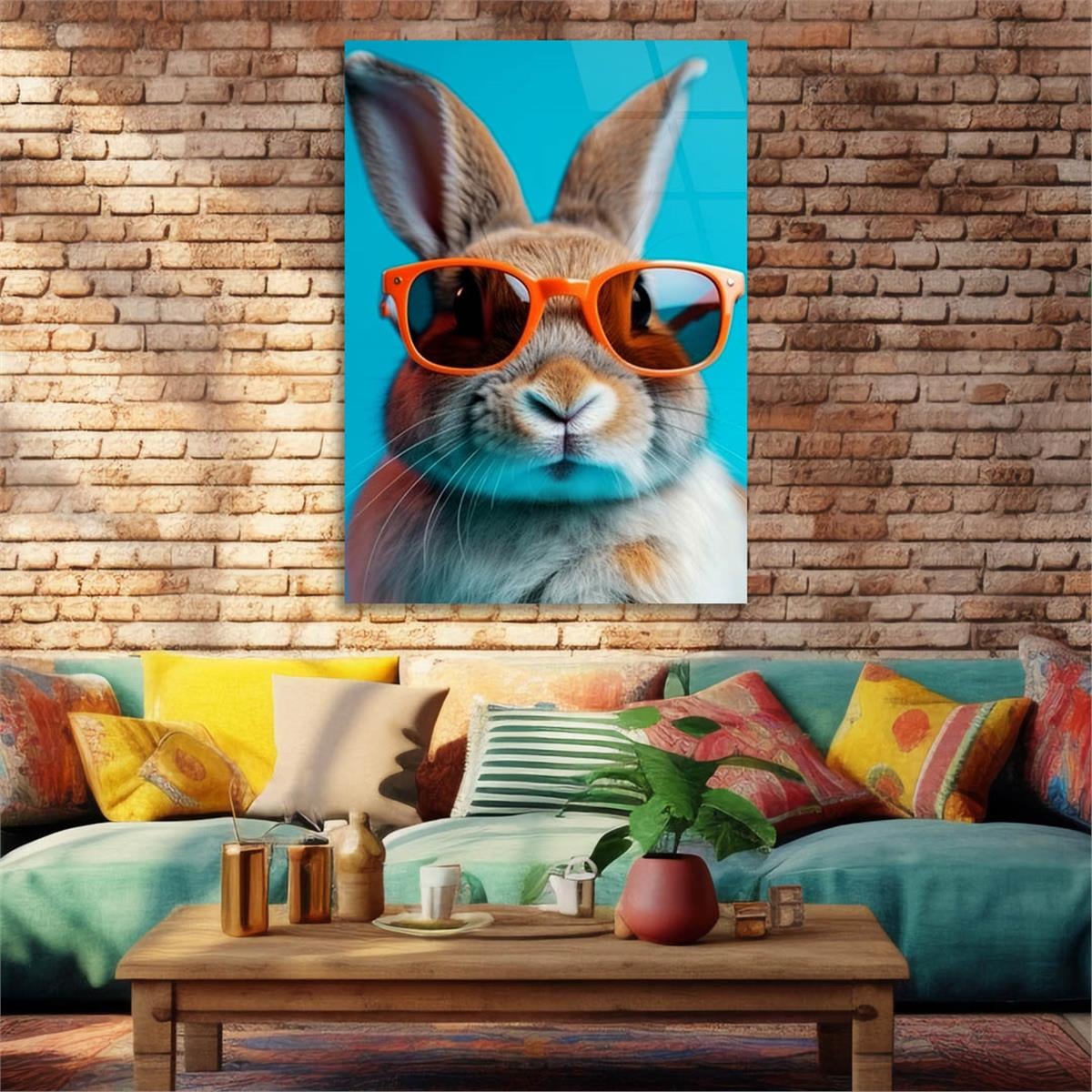 Dikey Doğa Temalı Cam Tablo 275