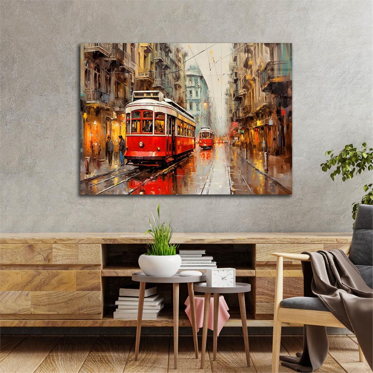 Yatay DoğaTemalı Cam Tablo 349