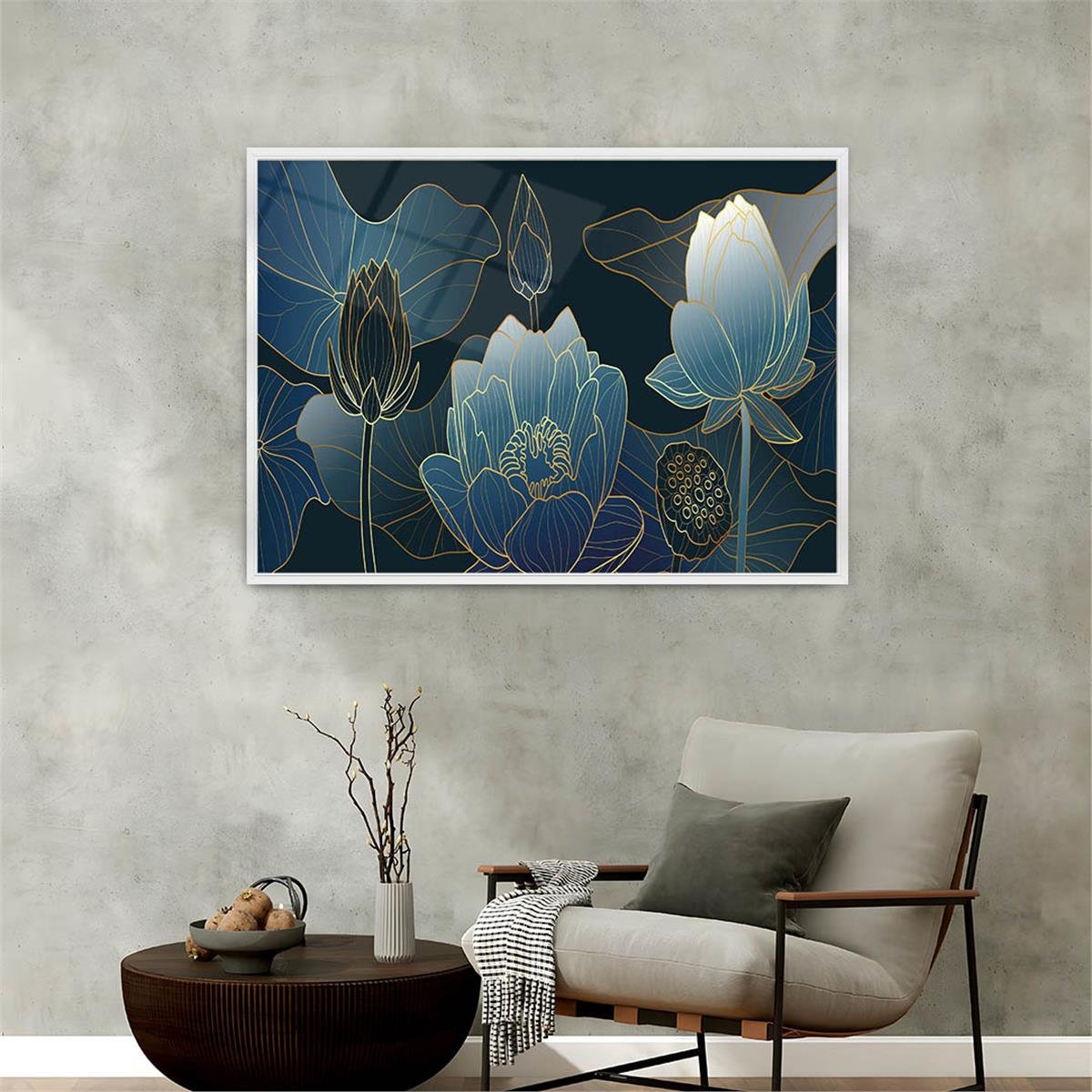 Alüminyum Çerçeveli Sanat Temalı Cam Tablo 080