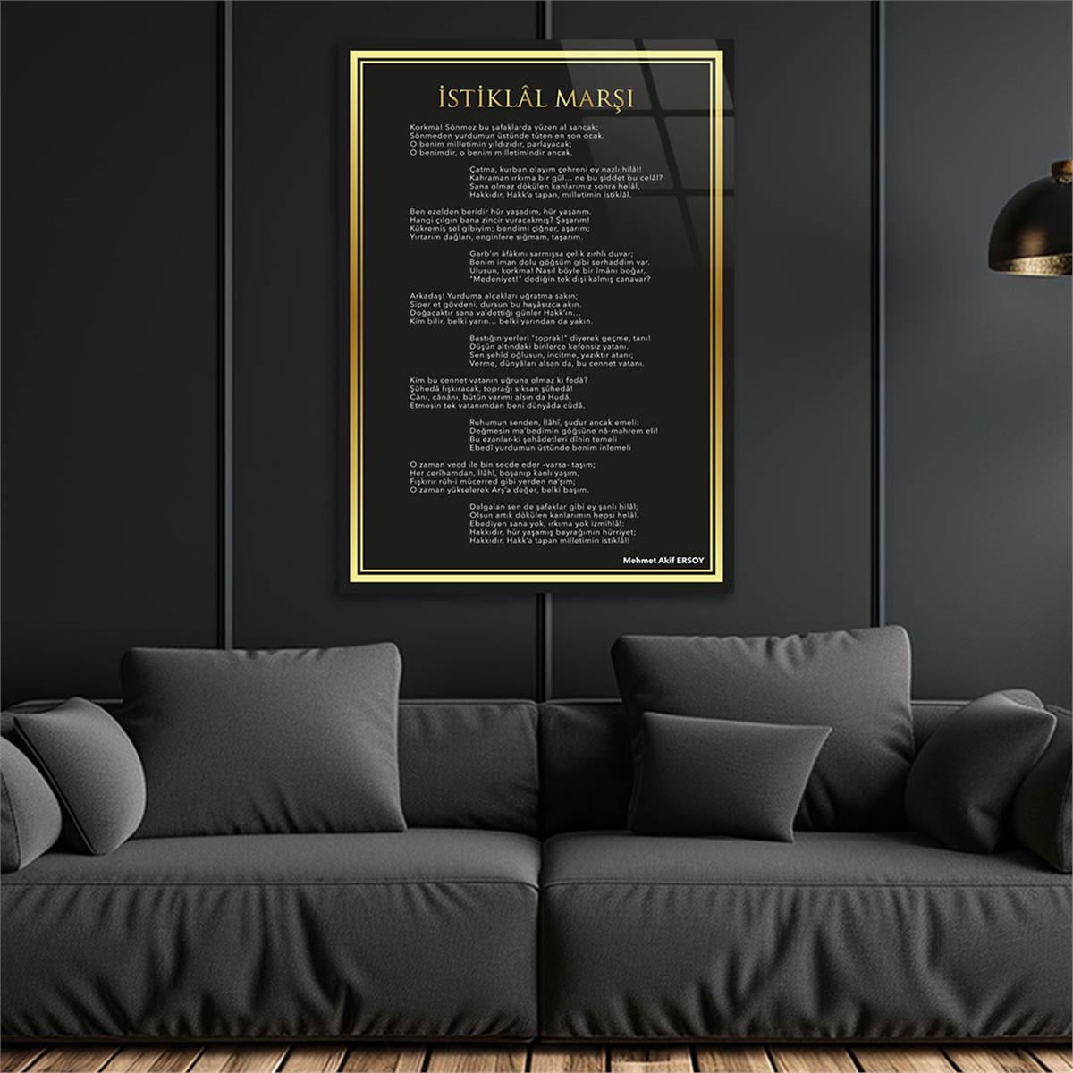 Dikey VatanTemalı Cam Tablo 200