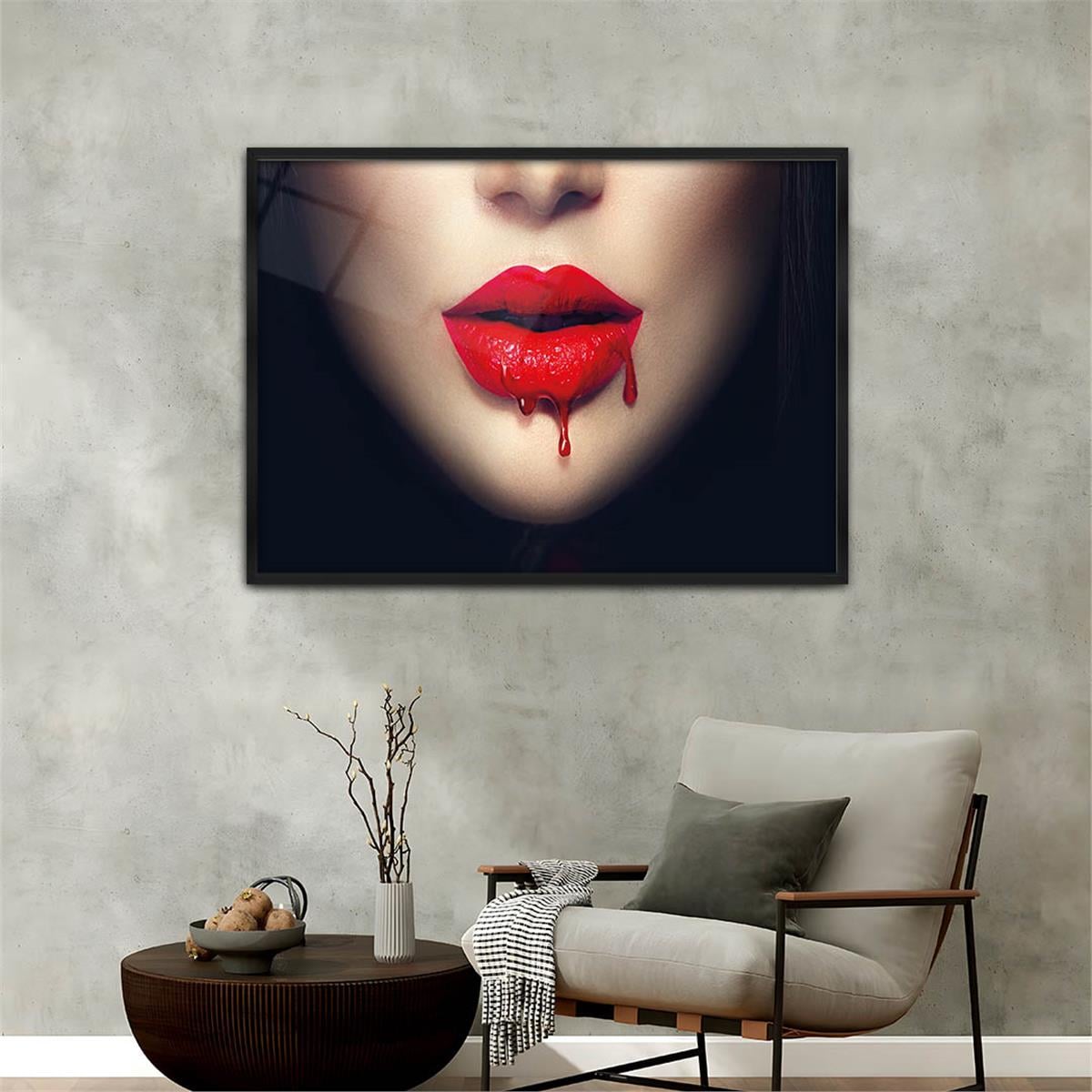 Alüminyum Çerçeveli Sanat Temalı Cam Tablo 084