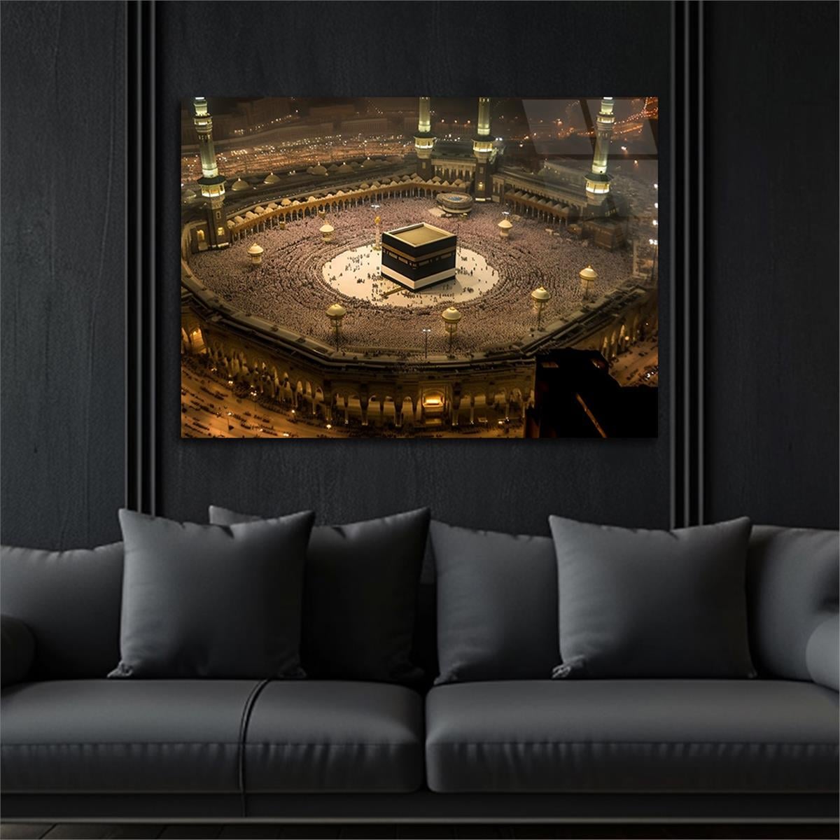 Yatay Dini Temalı Cam Tablo 159