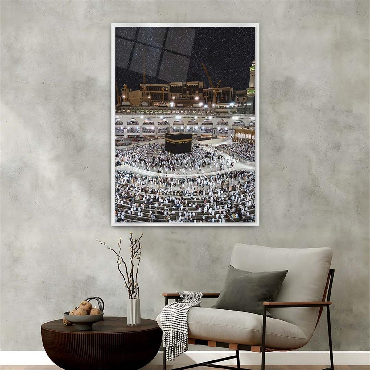 Alüminyum Çerçeveli Dini Temalı Cam Tablo 025