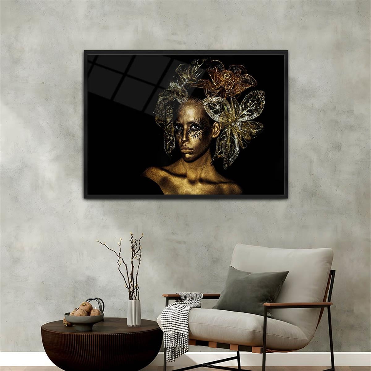 Alüminyum Çerçeveli Sanat Temalı Cam Tablo 095