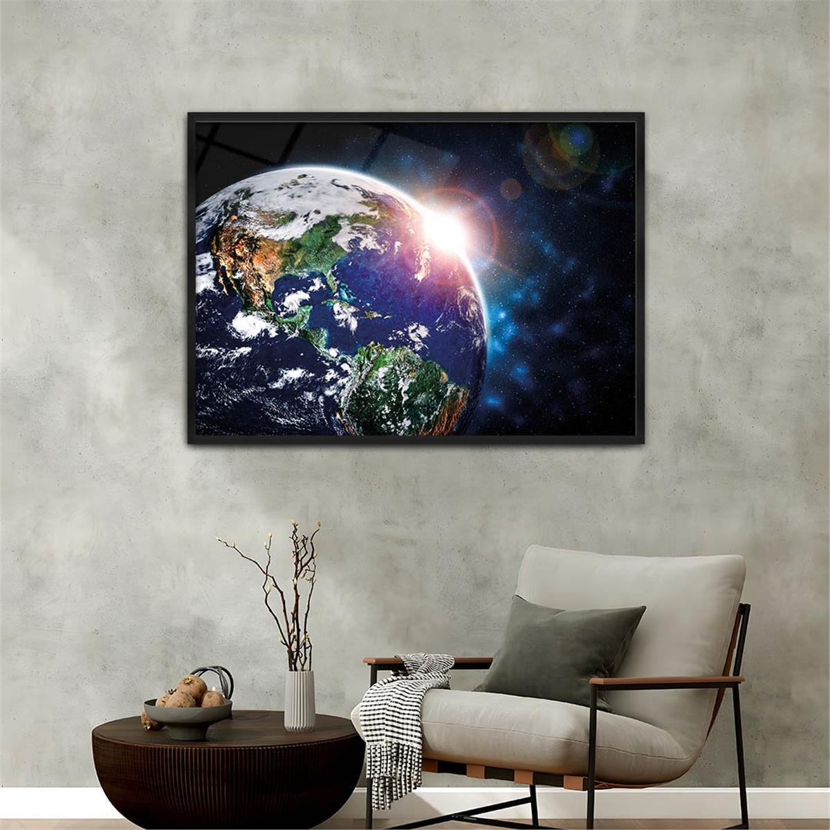 Alüminyum Çerçeveli Sanat Temalı Cam Tablo 053