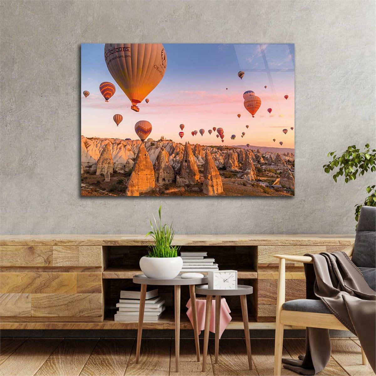 Tempered Glasss Wall Arts Natured-Themed