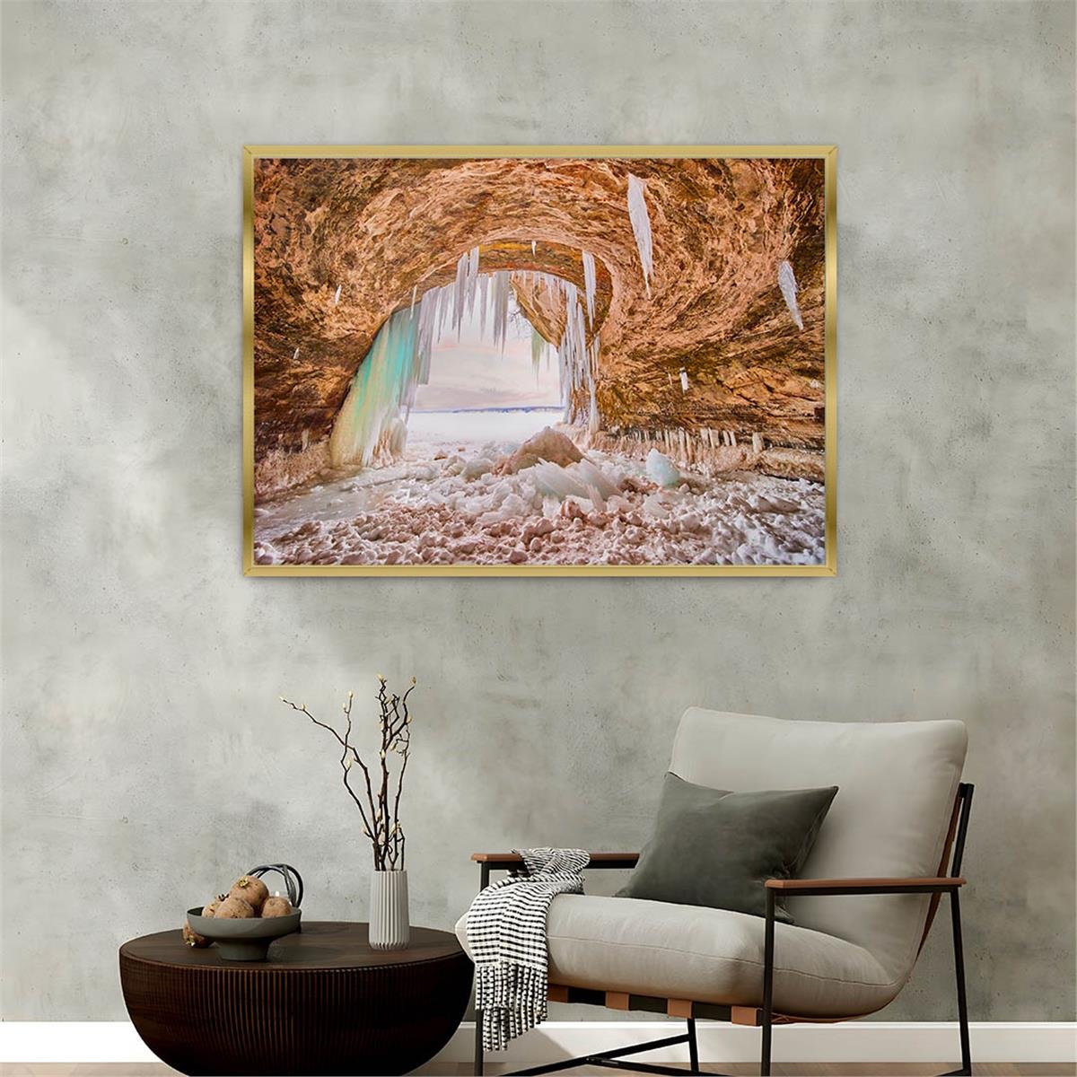 Alüminyum Çerçeveli Doğa Temalı Cam Tablo 177