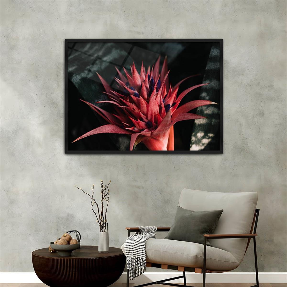 Alüminyum Çerçeveli Doğa Temalı Cam Tablo 069