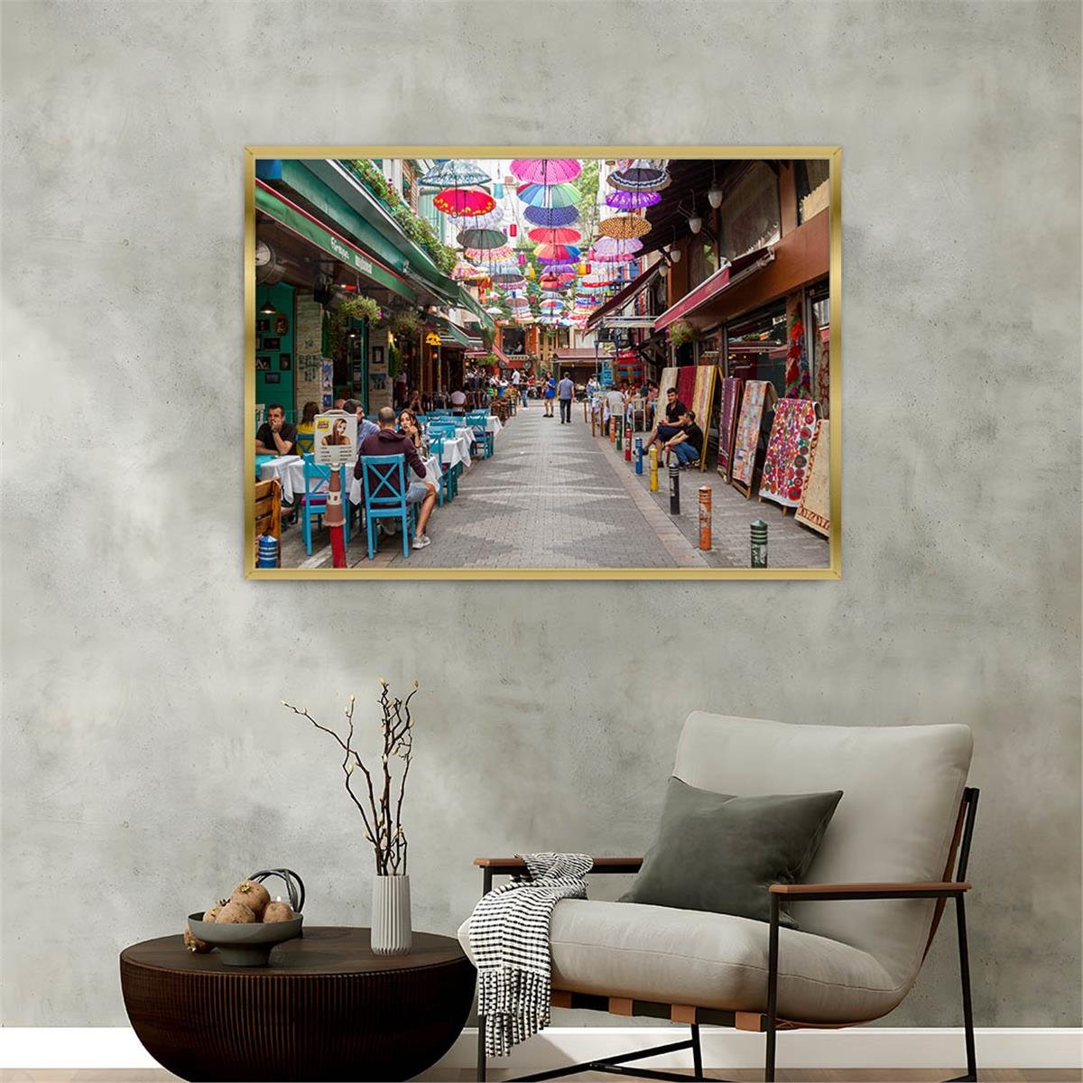 Alüminyum Çerçeveli Doğa Temalı Cam Tablo 068