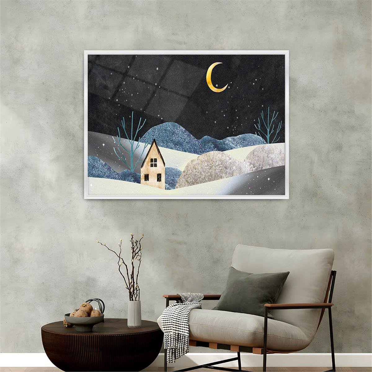 Alüminyum Çerçeveli Sanat Temalı Cam Tablo 117