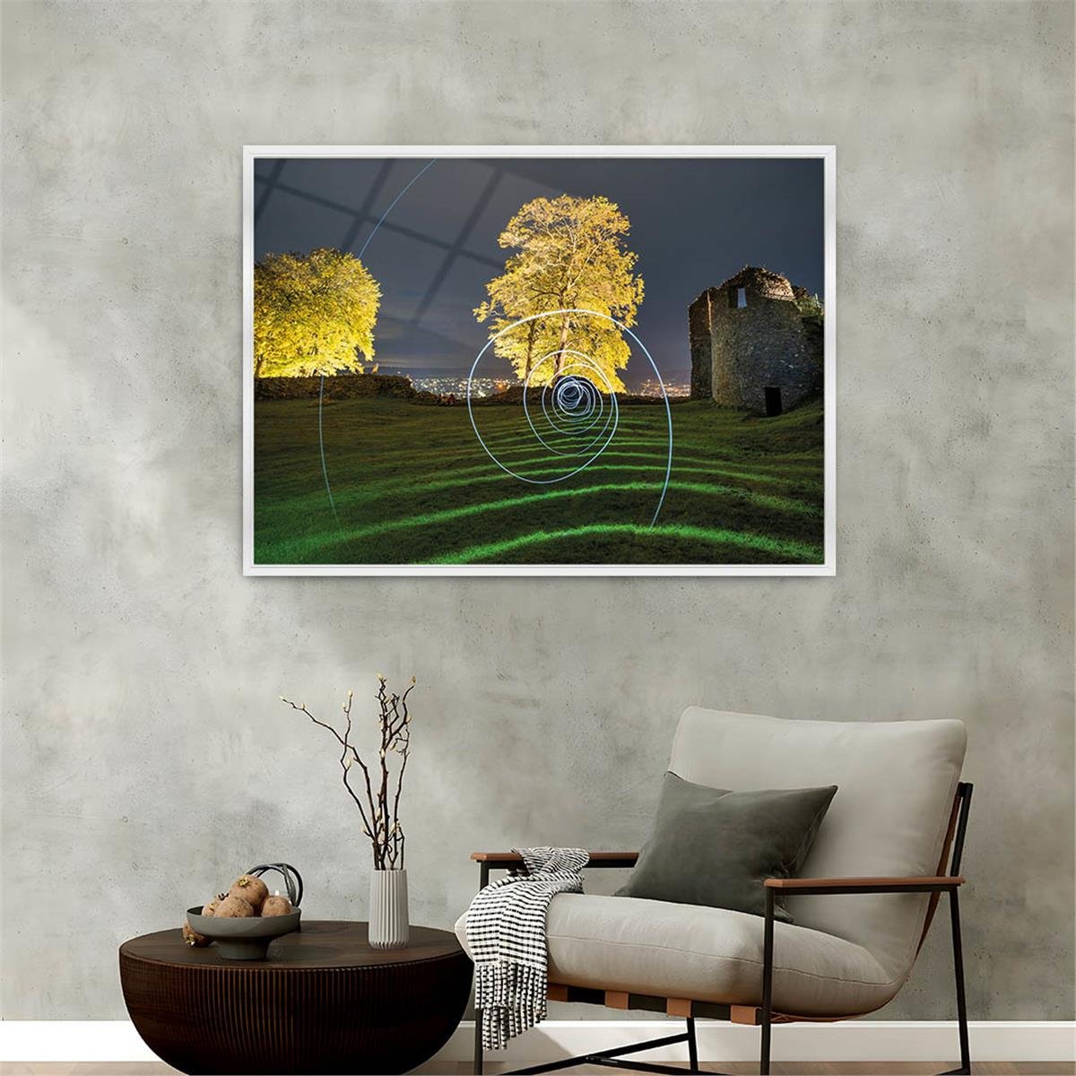 Alüminyum Çerçeveli Sanat Temalı Cam Tablo 119