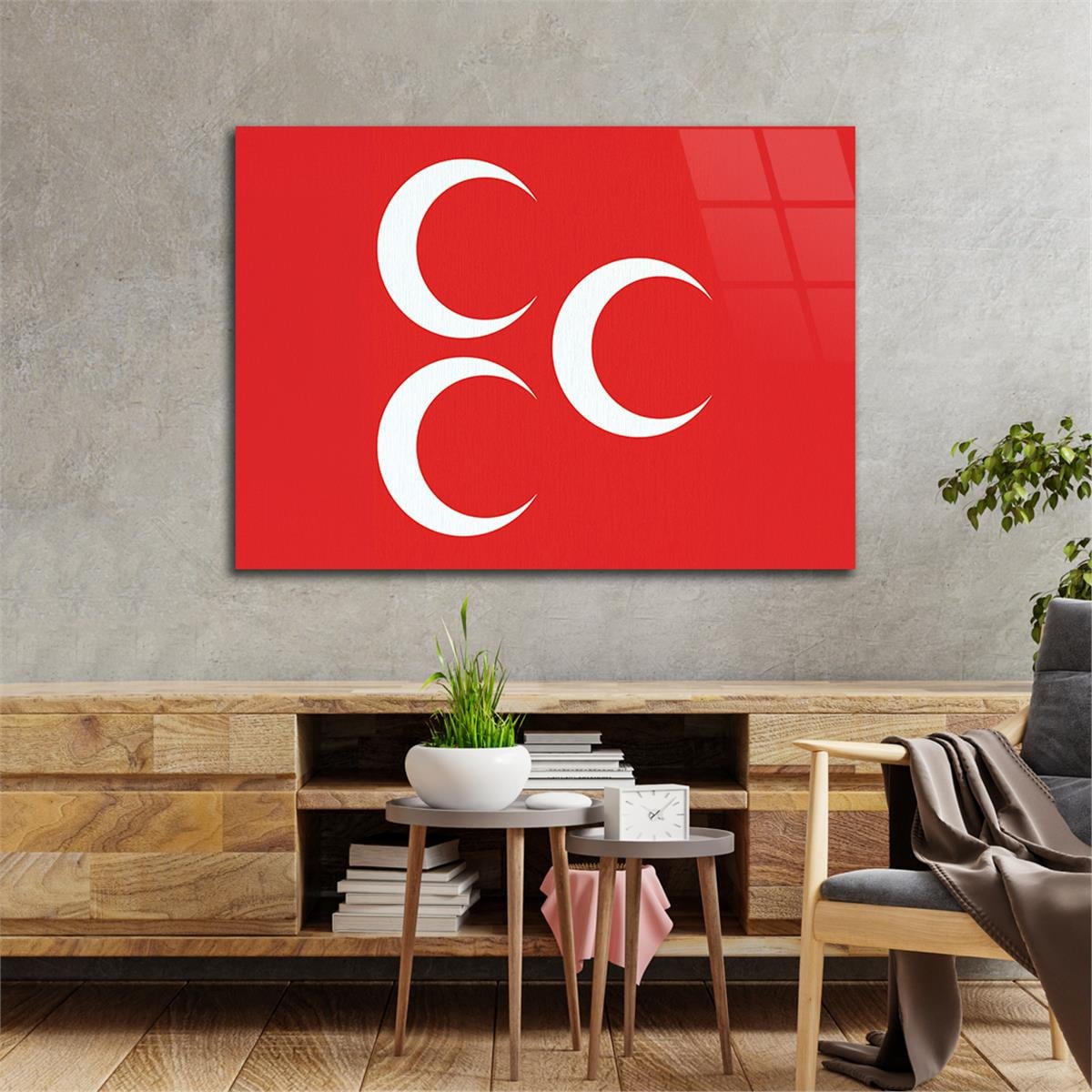 Tempered Glasss Wall Arts National-Themed