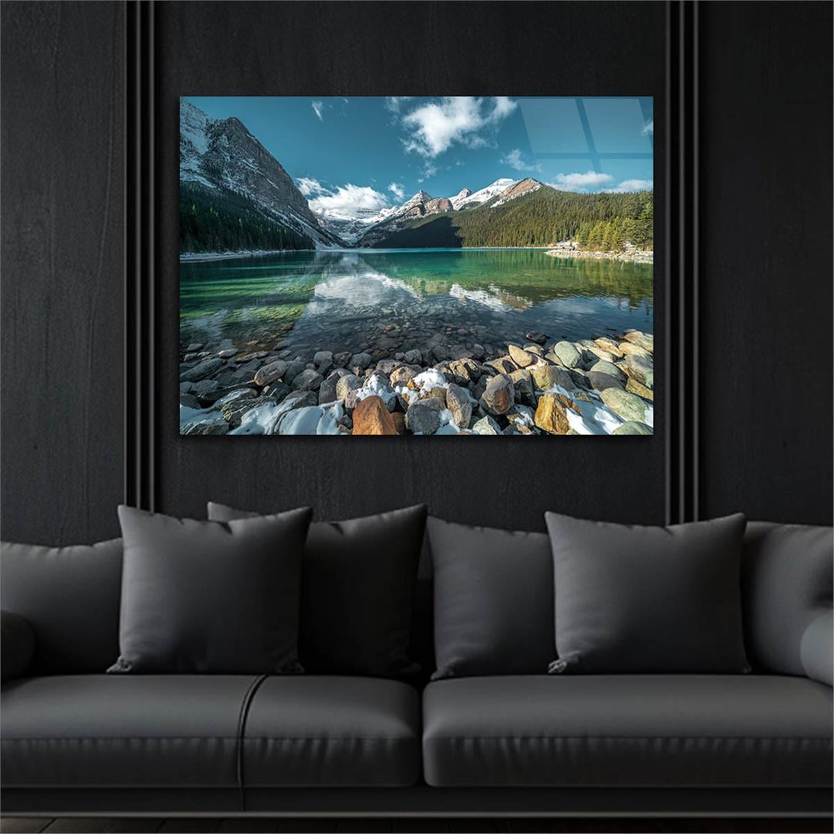 Horizontal Natured-Themed Tempered Glass Wall Art 277