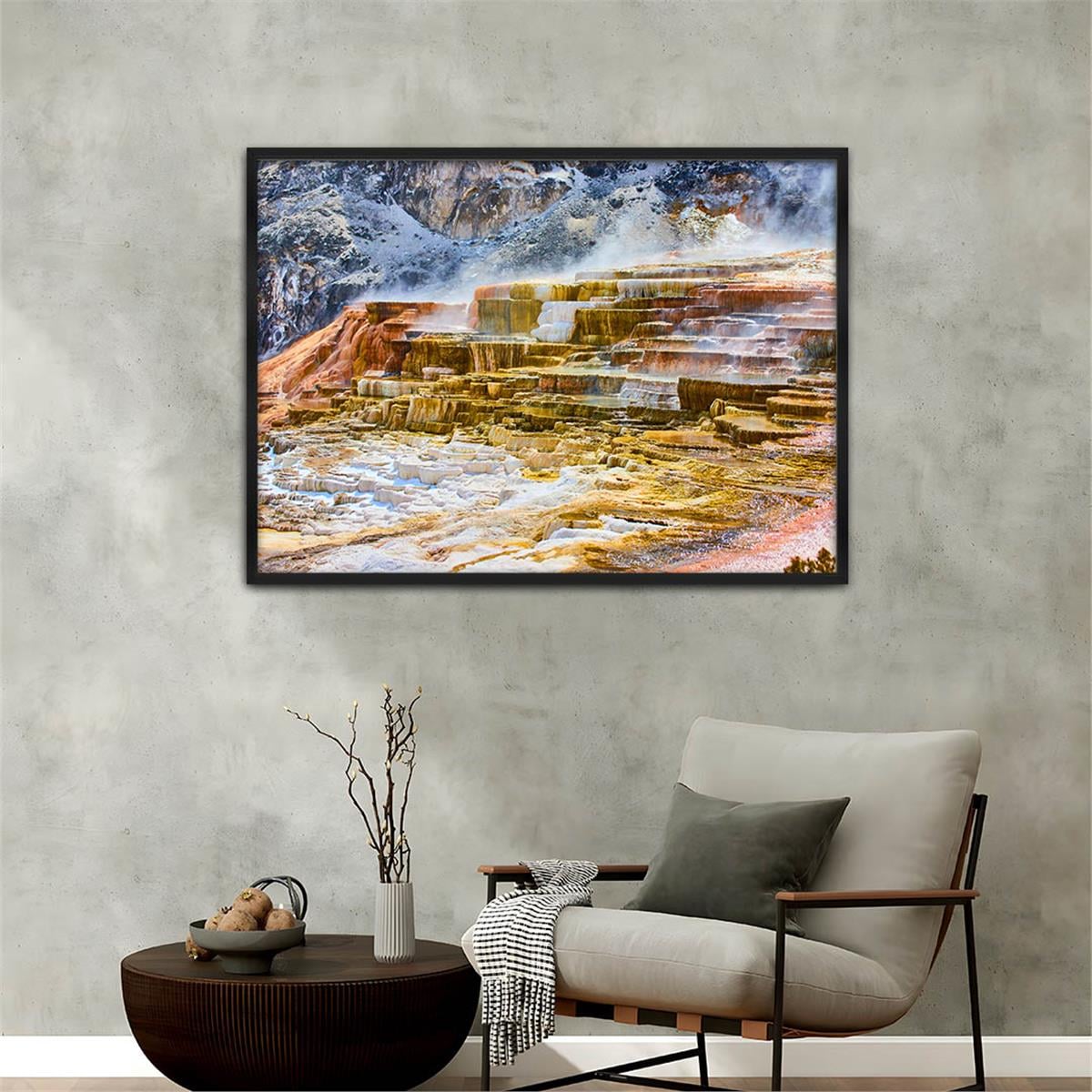 Alüminyum Çerçeveli Doğa Temalı Cam Tablo 178