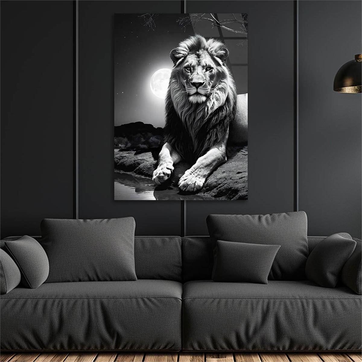 Dikey Doğa Temalı Cam Tablo 347