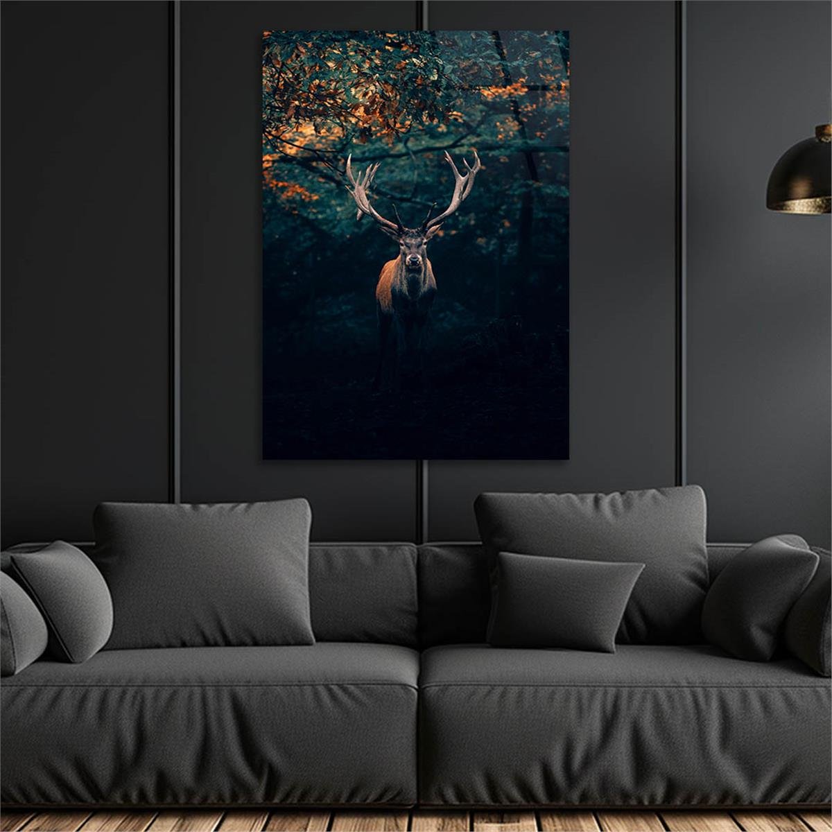 Dikey Doğa Temalı Cam Tablo 282