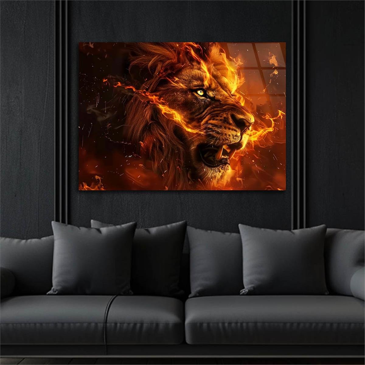 Yatay Doğa Temalı Cam Tablo 455