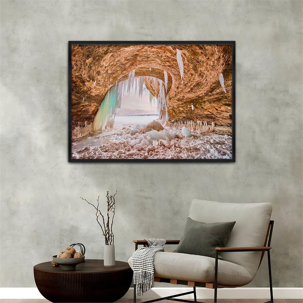 Alüminyum Çerçeveli Doğa Temalı Cam Tablo 177