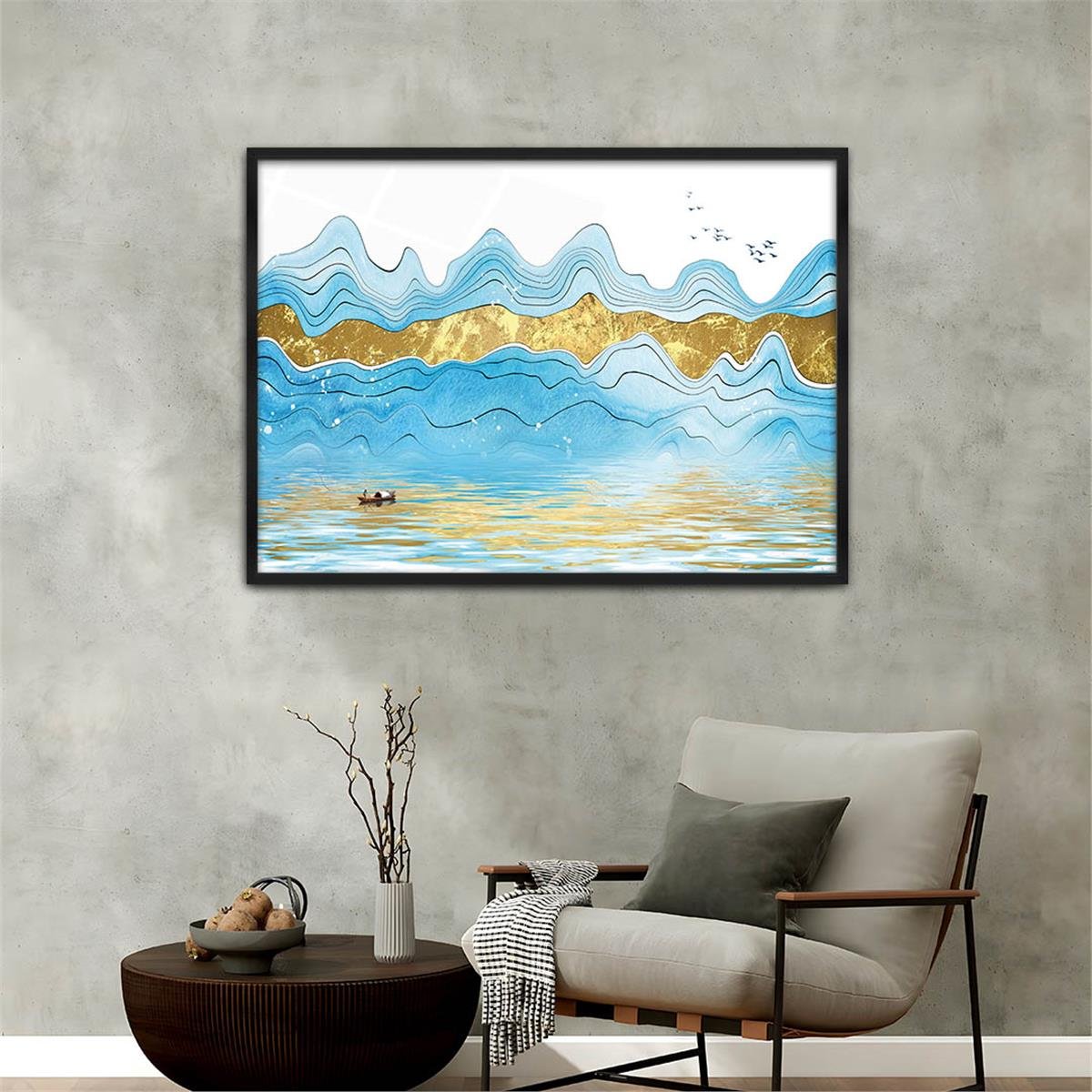 Alüminyum Çerçeveli Sanat Temalı Cam Tablo 040