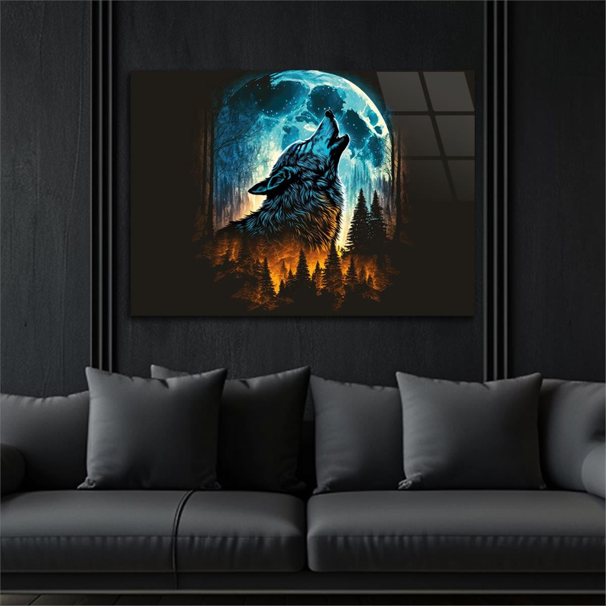 Horizontal National-Themed Tempered Glass Wall Art  39