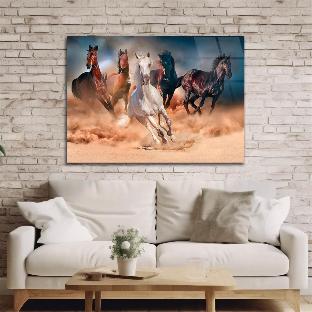 Tempered Glasss Wall Arts Natured-Themed