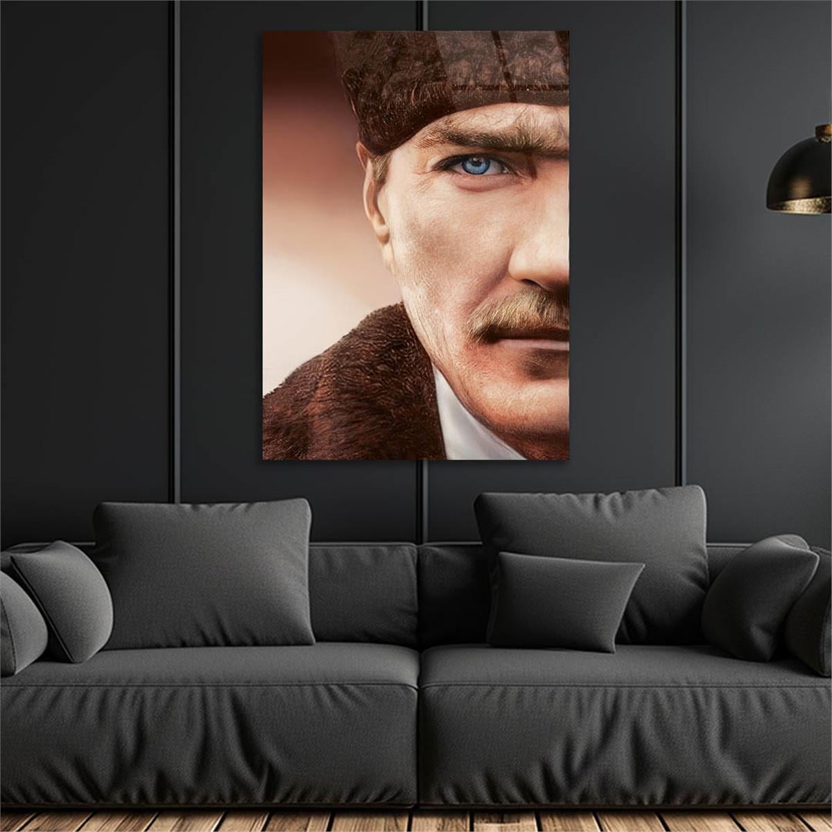 Mustafa Kemal Atatürk Gehard Glasschilderij 