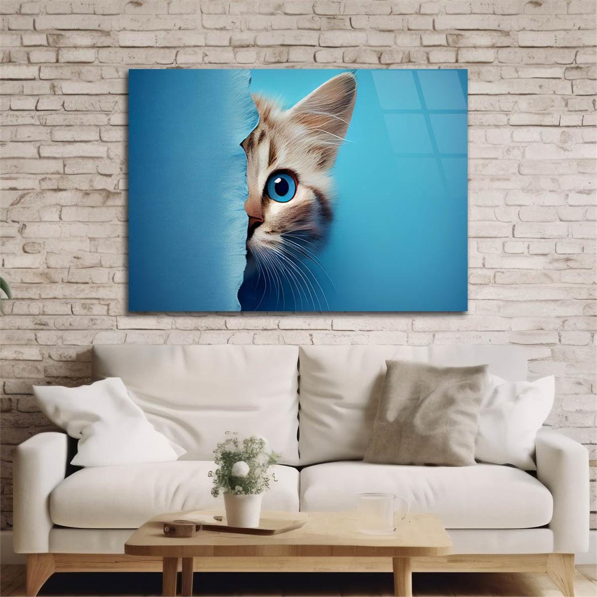 Yatay DoğaTemalı Cam Tablo 380