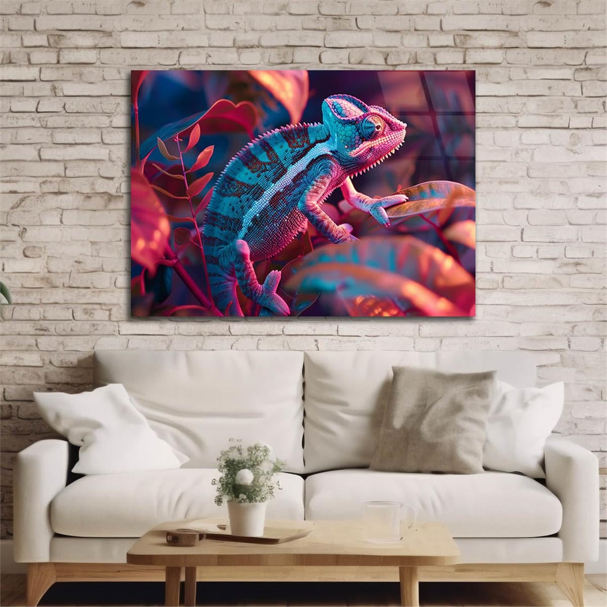 Yatay Doğa Temalı Cam Tablo 550