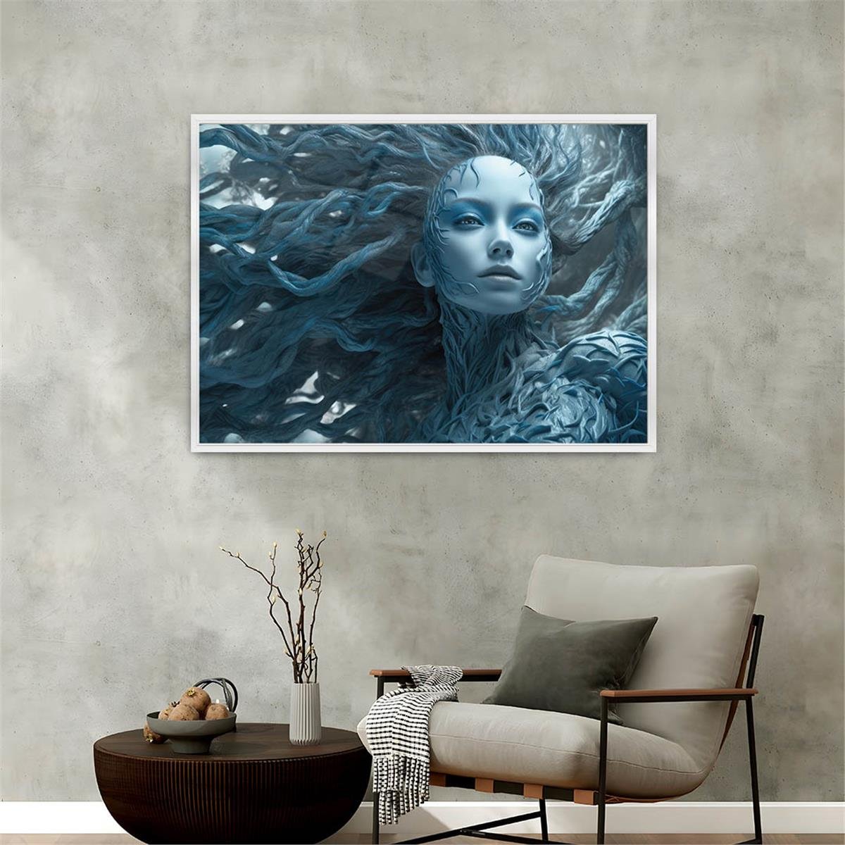 Alüminyum Çerçeveli Sanat Temalı Cam Tablo 070