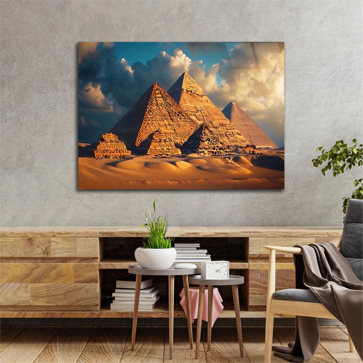 Yatay DoğaTemalı Cam Tablo 424