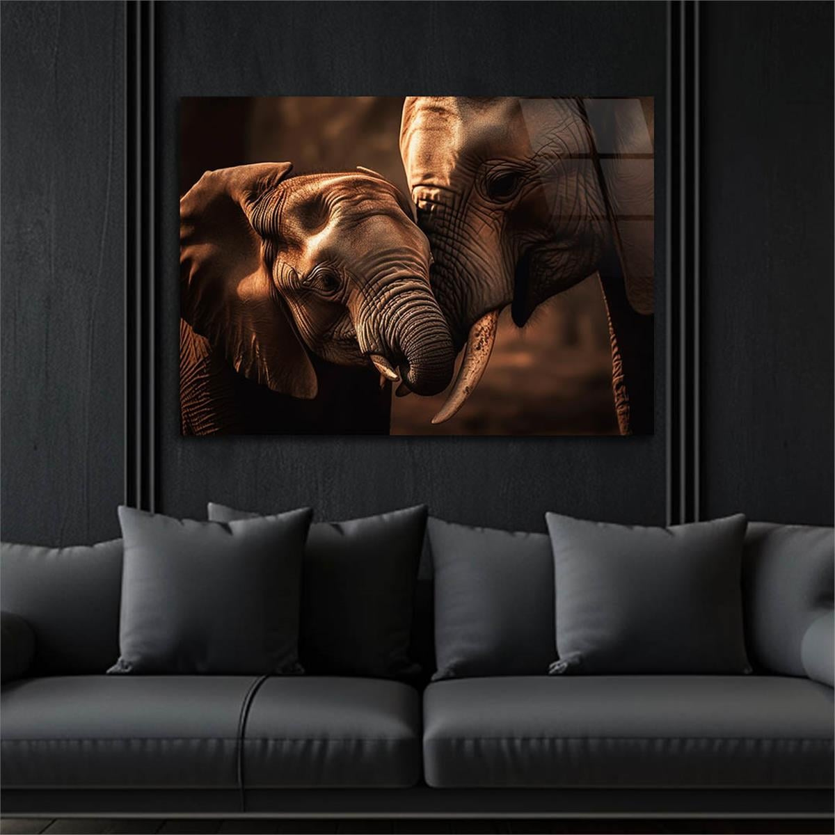 Yatay Doğa Temalı Cam Tablo 558