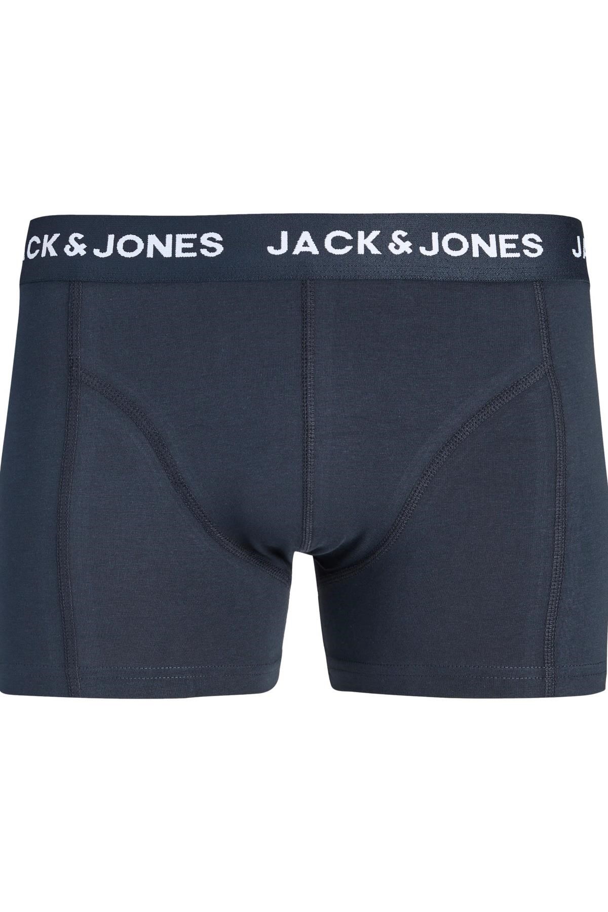 Jack & Jones JACABSTRACT Flower Erkek Boxer 3'lü Paket Desenli Rahat Pamuklu Günlük 