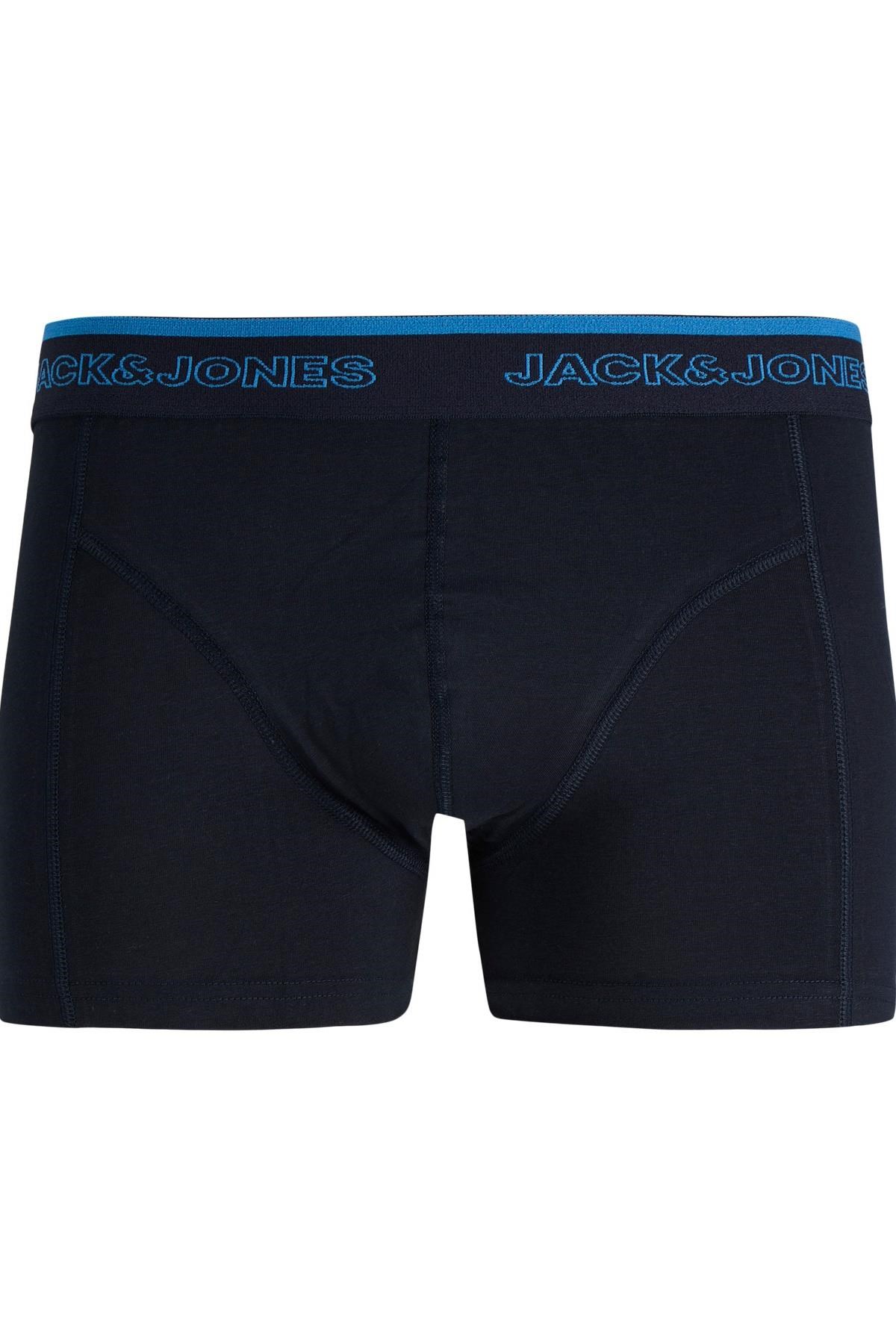 Jack & Jones JACADRIAN Solid Erkek Boxer 3'lü Paket Rahat Pamuklu Günlük 