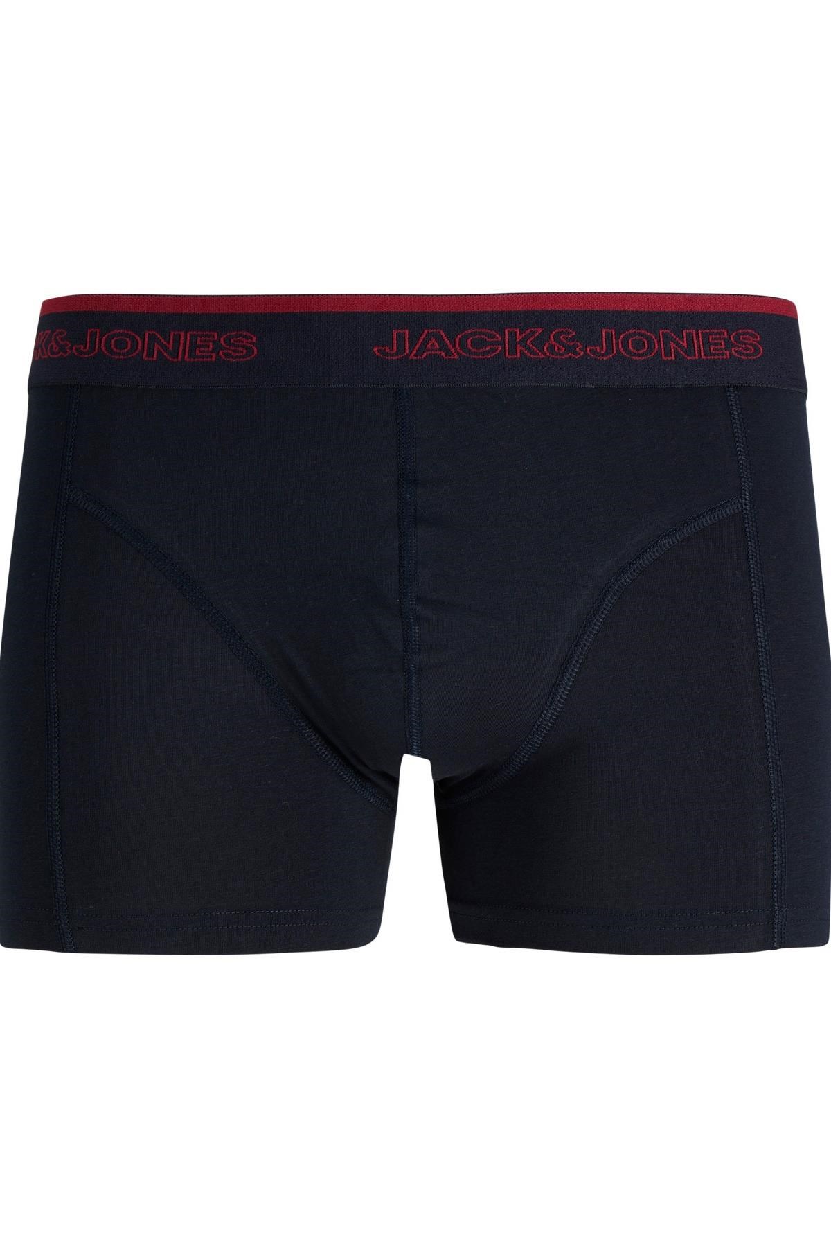 Jack & Jones JACADRIAN Solid Erkek Boxer 3'lü Paket Rahat Pamuklu Günlük 