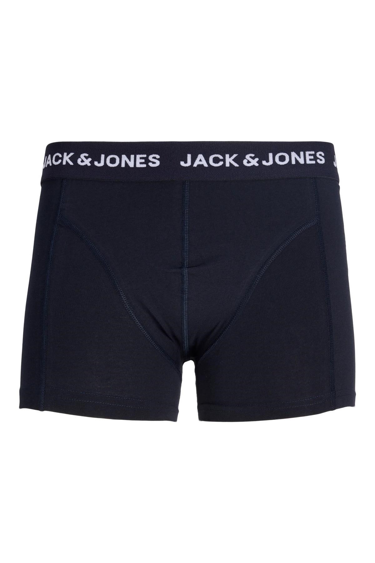 Jack & Jones JACDALE Smiley Erkek Boxer 3'lü Paket Desenli Pamuklu Rahat 
