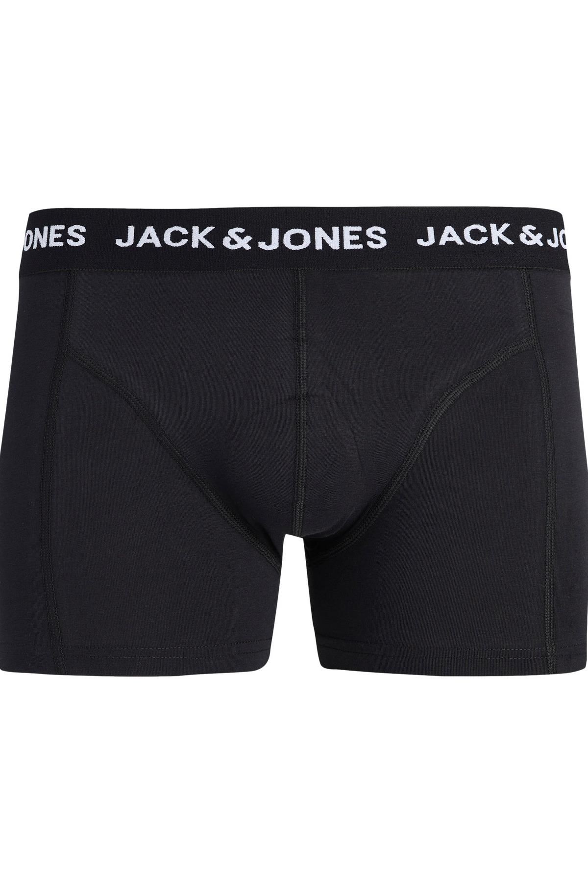 Jack & Jones JACLOGO Food Erkek Boxer 3'lü Paket Desenli Pamuklu Rahat 