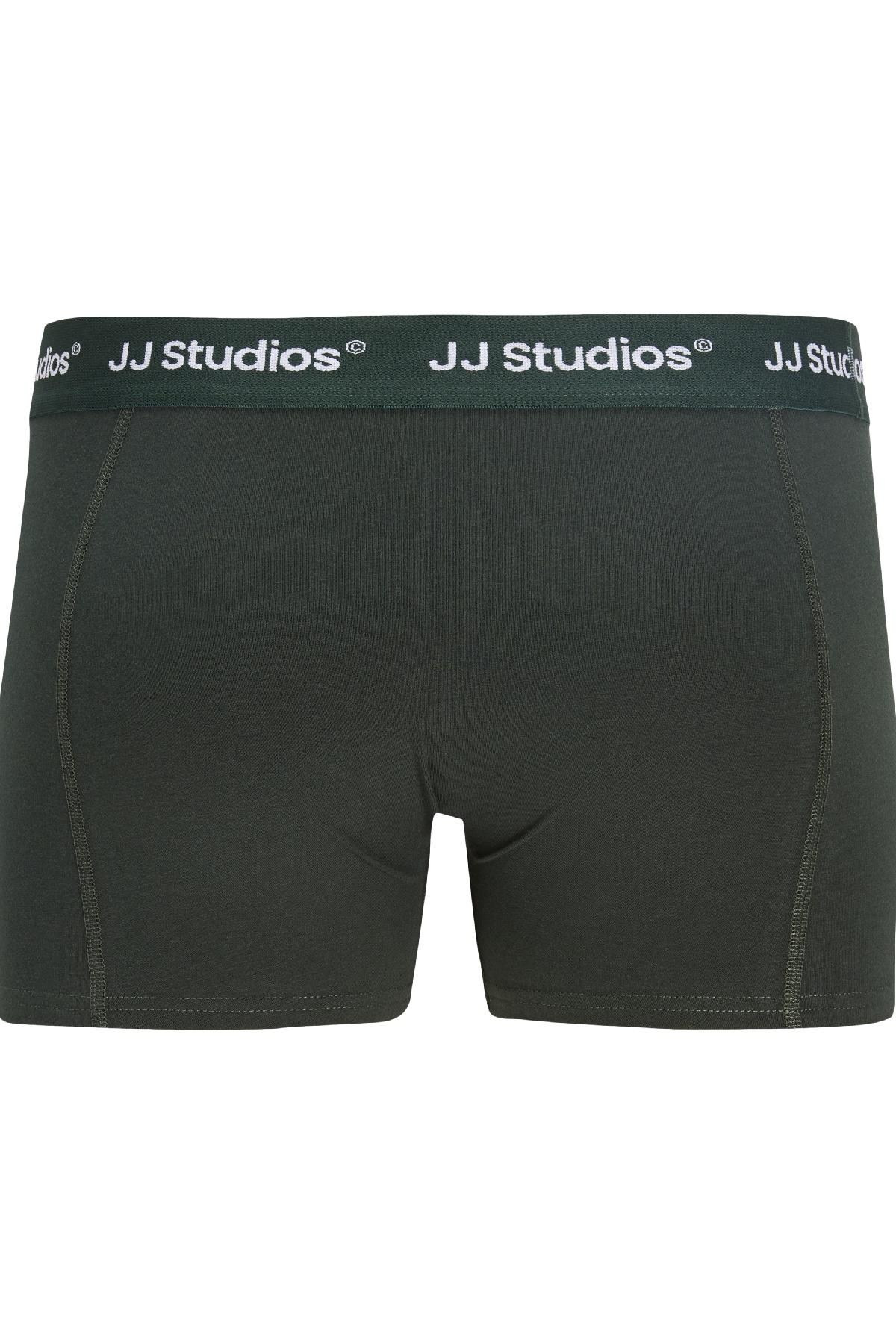 Jack & Jones JACSOHO Solid Erkek Boxer 3'lü Paket Pamuklu Rahat 