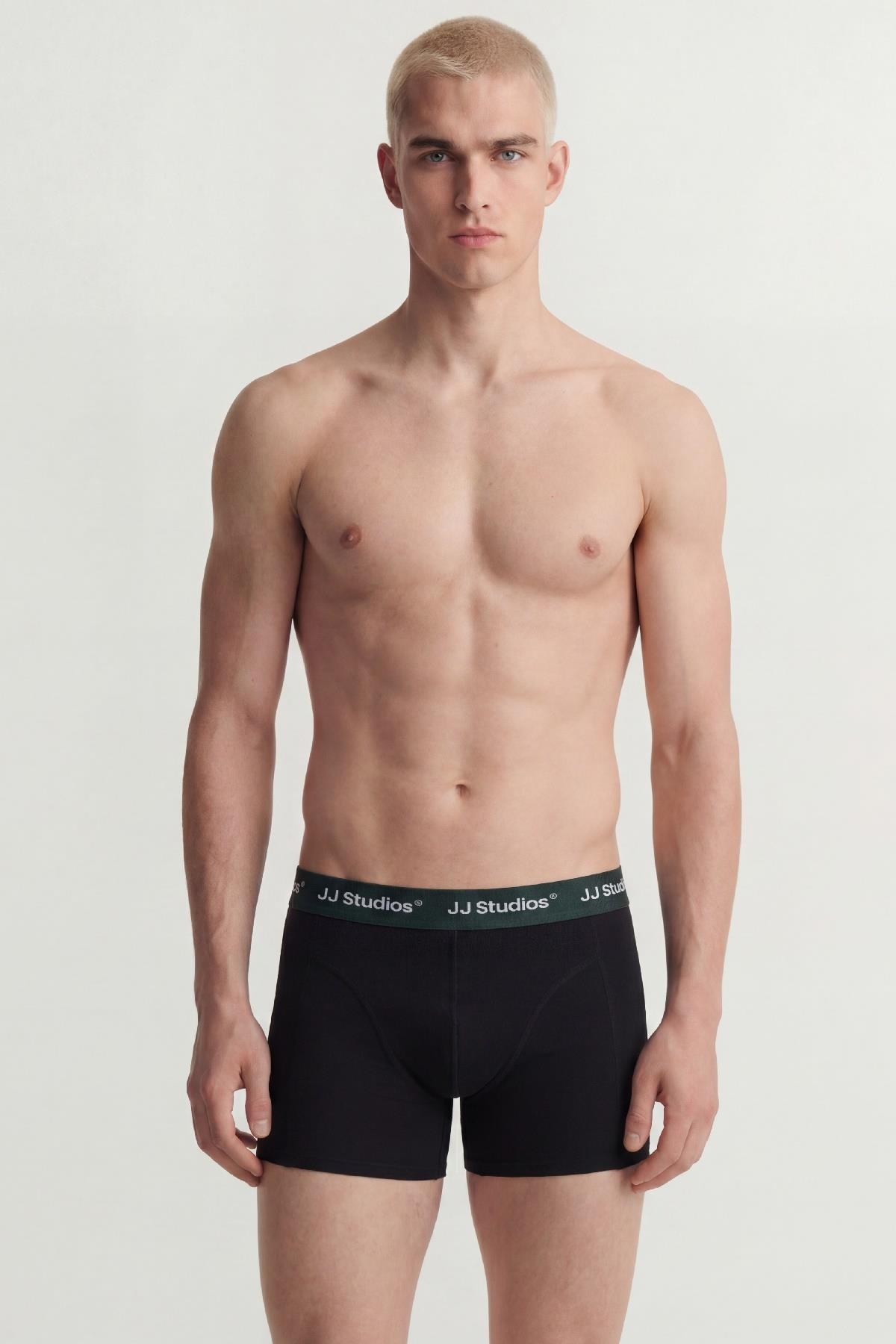 Jack & Jones JACSOHO Solid Erkek Boxer 3'lü Paket Pamuklu Rahat 