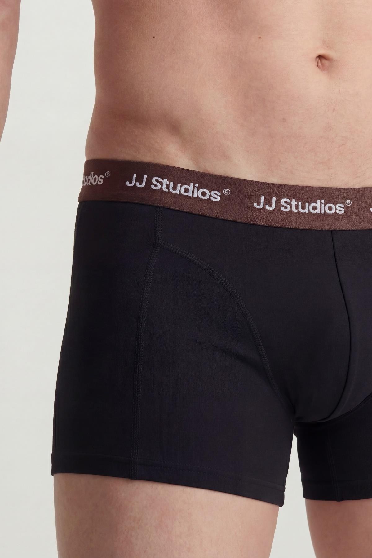 Jack & Jones JACSOHO Solid Erkek Boxer 3'lü Paket Pamuklu Rahat 