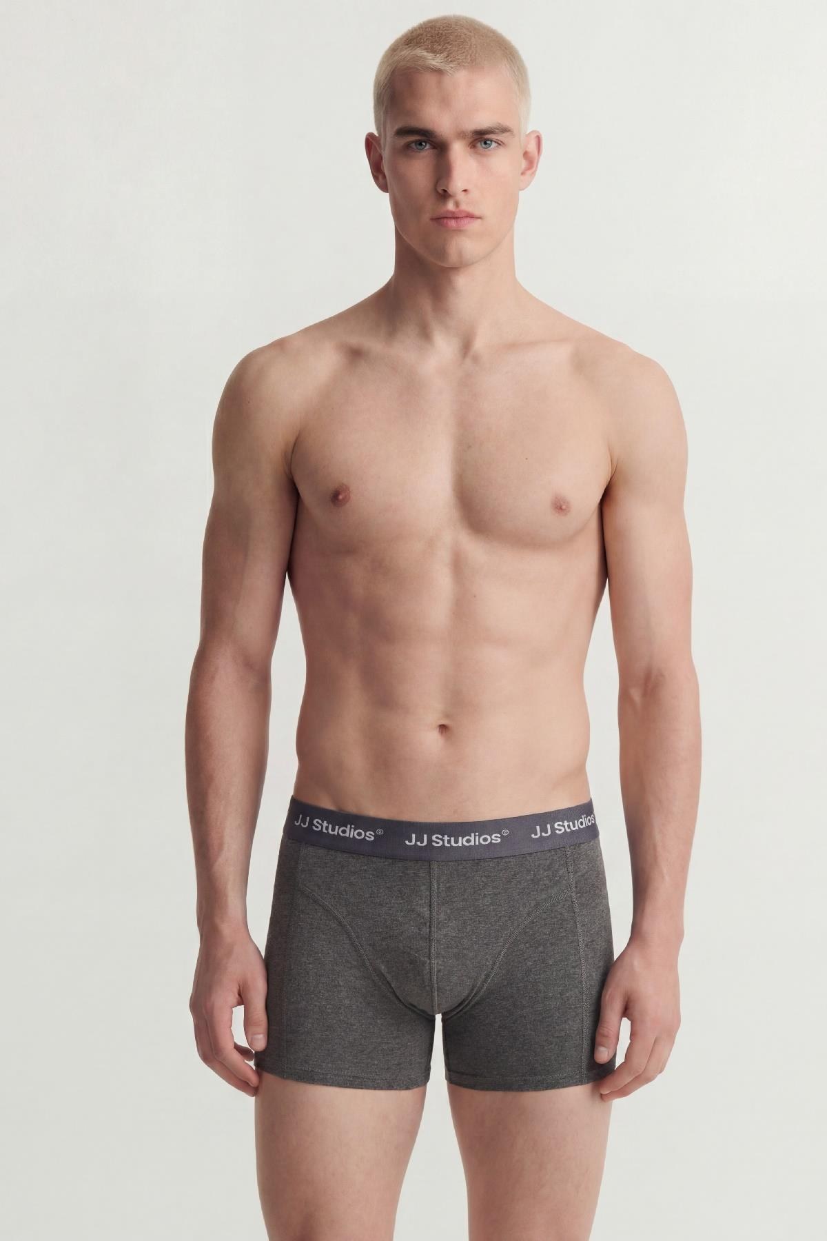 Jack & Jones JACSOHO Solid Erkek Boxer 3'lü Paket Pamuklu Rahat 