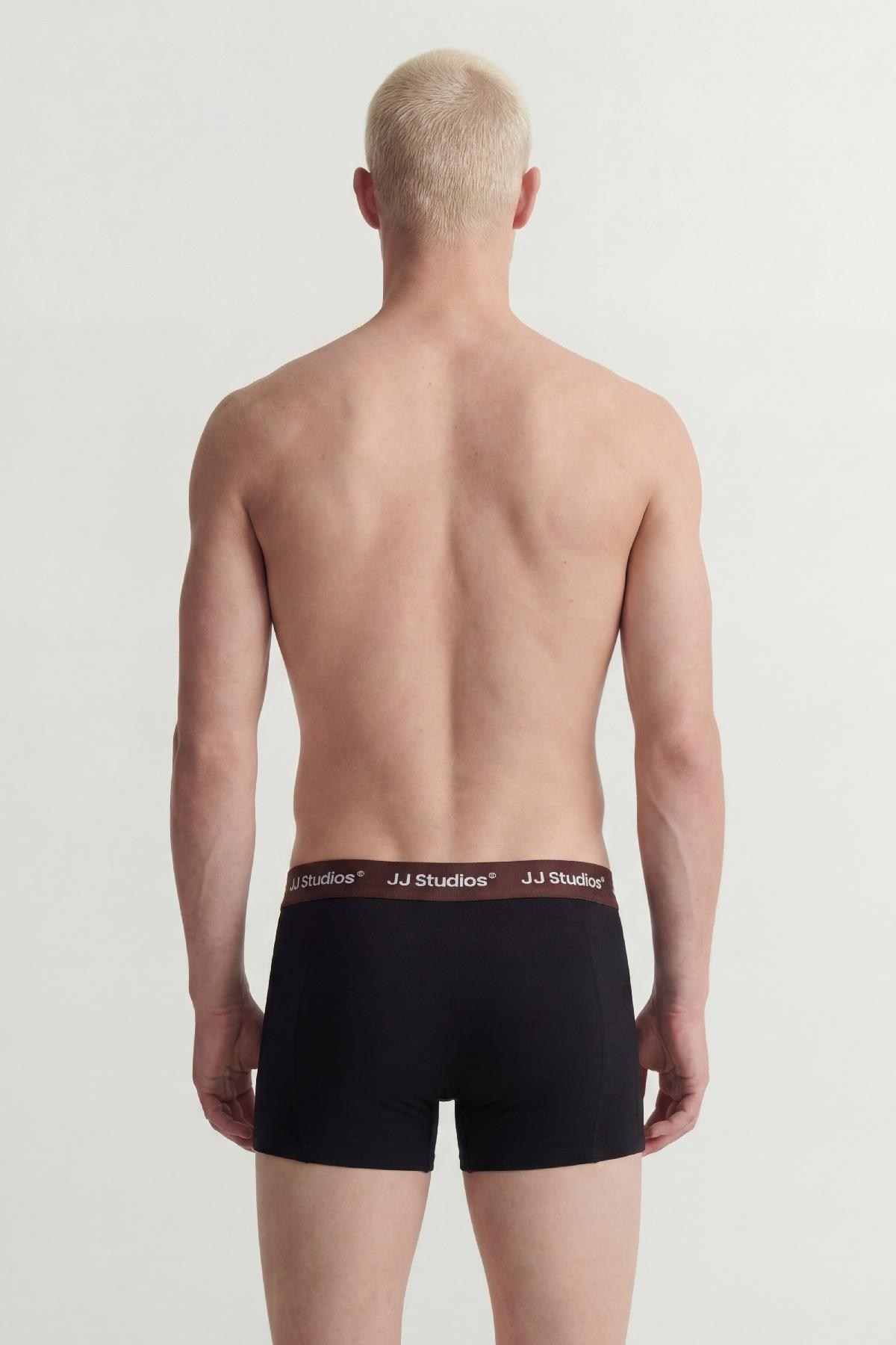 Jack & Jones JACSOHO Solid Erkek Boxer 3'lü Paket Pamuklu Rahat 