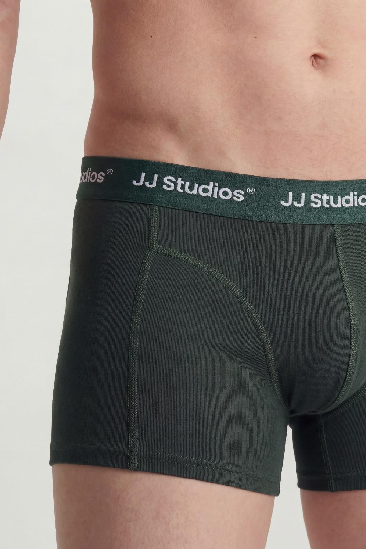 Jack & Jones JACSOHO Solid Erkek Boxer 3'lü Paket Pamuklu Rahat 