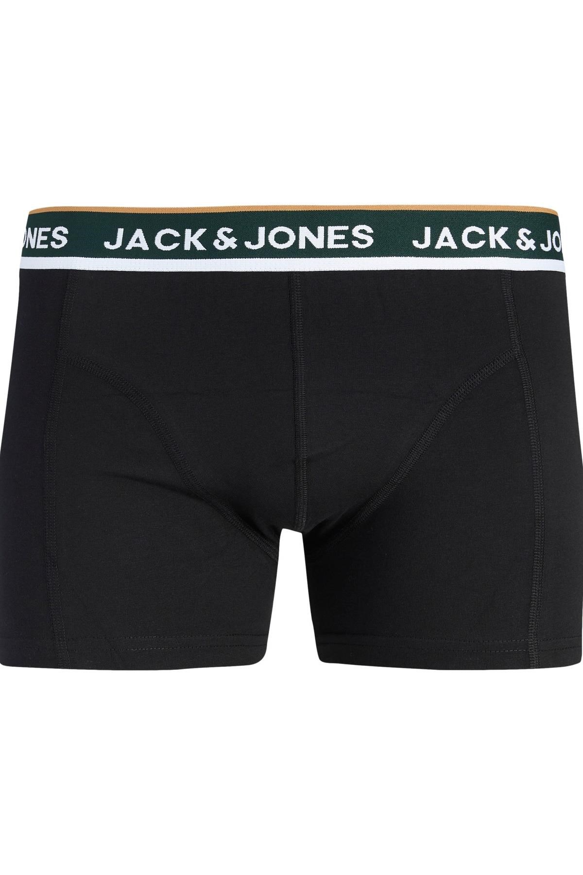 Jack & Jones JACSWAY Solid Erkek Boxer 3'lü Paket Pamuklu Rahat 