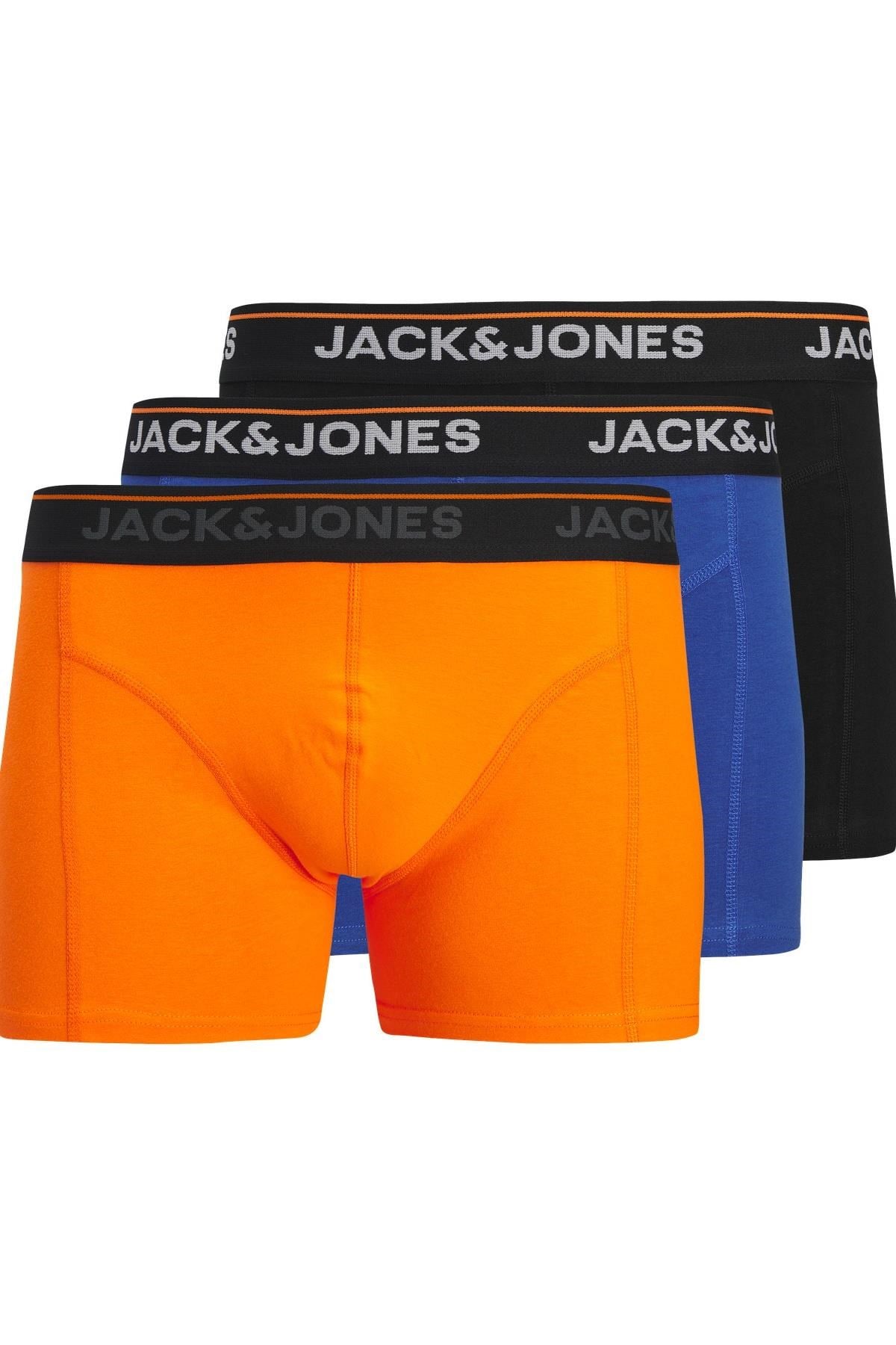 Jack & Jones JACTHEODORE Solid Trunks 3’lü Paket Erkek Boxer Seti 